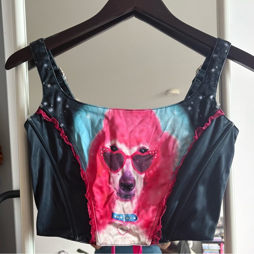 dELiA*s lace up poodle corset size medium 🩷